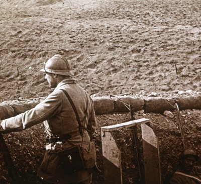 Bateria Damloup, Verdun, północna Francja, c1914-c1918 autorstwa Unbekannt