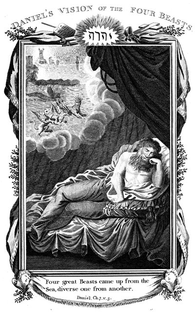 Wizja bestii Daniela, 1804 r autorstwa Unbekannt