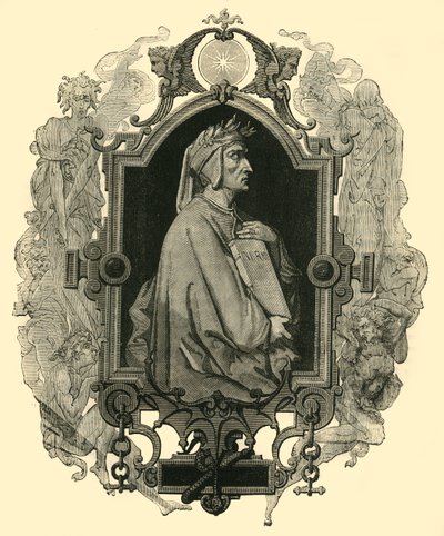 Dante Alighieri, ok. 1265 -1321, 1890. autorstwa Unbekannt