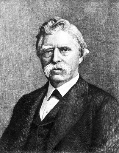David Edward Hughes, angielski elektryk i wynalazca, ok. 1880 r. autorstwa Unbekannt