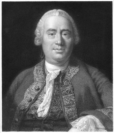 David Hume, szkocki filozof, historyk i ekonomista, 1837 autorstwa Unbekannt