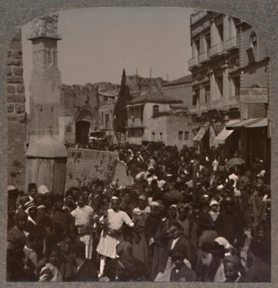 David Street, Jerozolima, ok. 1900 autorstwa Unbekannt