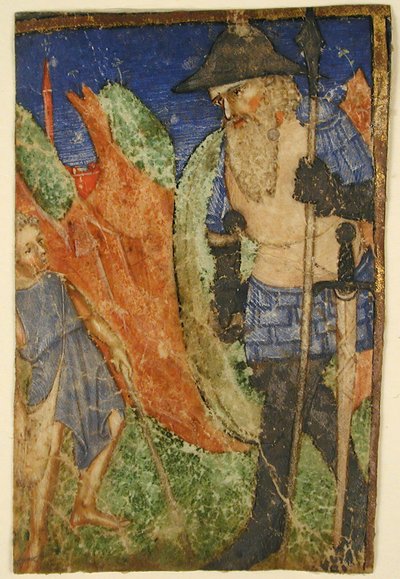 Dawid i Goliat, Francuz, ok. godz. 1400. autorstwa Unbekannt