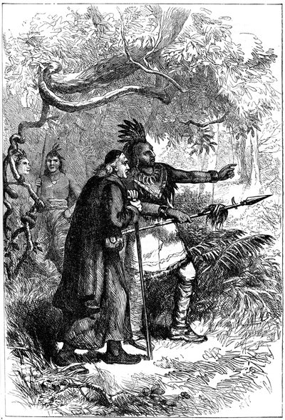 De Lamberville odesłany przez Onondagas, koniec XVII lub początek XVIII wieku ok. 1880 r. autorstwa Unbekannt
