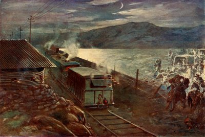 „Próba De Weta przekroczenia linii kolejowej”, 1902. autorstwa Unbekannt
