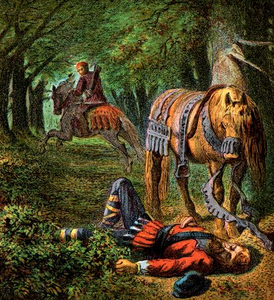 Śmierć Wilhelma II, 1100, c1850 autorstwa Unbekannt