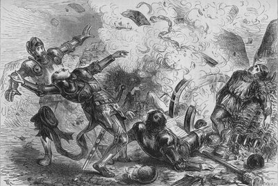 Śmierć Jakuba II. Szkocji, ok. 1880 autorstwa Unbekannt