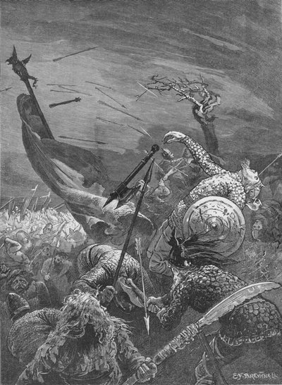 Śmierć króla Harolda w bitwie pod Hastings, 1066 1905 autorstwa Unbekannt