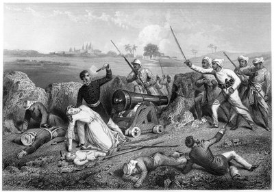 Śmierć majora Skene i jego żony w Jhansi, 1857, c1860 autorstwa Unbekannt