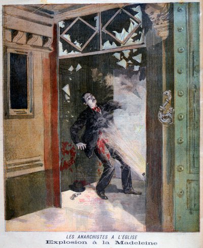 Śmierć anarchisty Jeana Pauwelsa w kościele la Madeleine, Paryż, 1894 autorstwa Unbekannt