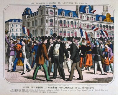 Deklaracja III Republiki Francuskiej, 4 września 1870 r autorstwa Unbekannt