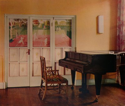 Dekoracja autorstwa Erica Raviliousa w mieszkaniu Sir Geoffreya Frysa, Portman Square, Londyn, 1933 autorstwa Unbekannt
