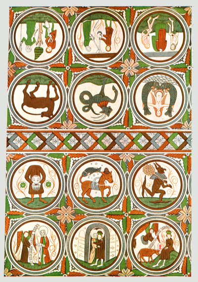 Dekoracja w Starym Kościele Stora Råda, Västra Götaland, Szwecja, 1928. autorstwa Unbekannt