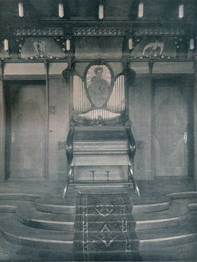 Dekoracje do sali muzycznej autorstwa Fritza Erlera, c1899 autorstwa Unbekannt