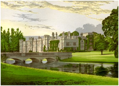Deene Park, Northamptonshire, dom hrabiny Cardigan, ok. 1880 r. autorstwa Unbekannt
