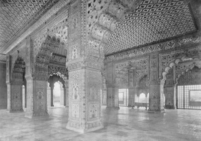 Delhi. Dewan-i-Khas, ok. 1910. autorstwa Unbekannt