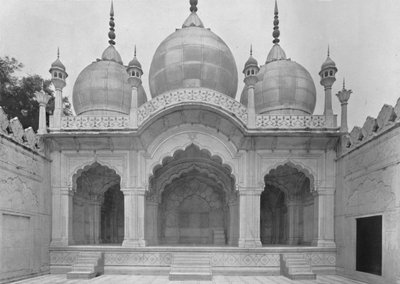 Delhi. Meczet Moti Musjid lub Perłowy, ok. 1910. autorstwa Unbekannt