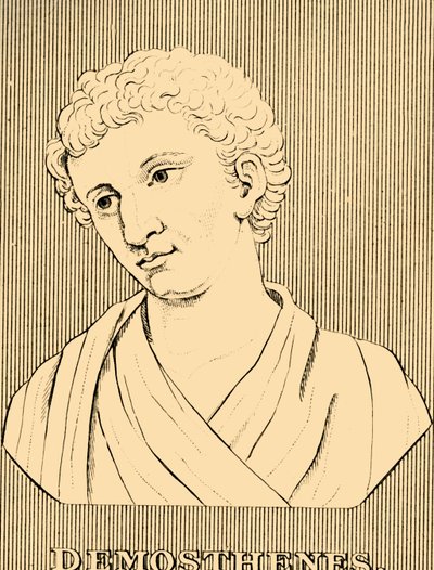 Demostenes, 384-322 pne, 1830. autorstwa Unbekannt