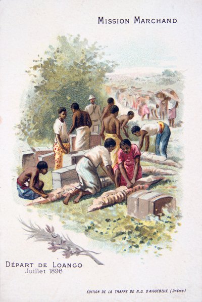 Wyjazd z Loango, lipiec 1896 autorstwa Unbekannt