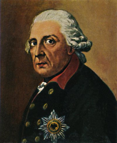 Stary Fritz 1712-1786. - Obraz na Graffie, 1934. autorstwa Unbekannt