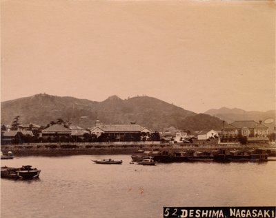 Deshima, Nagasaki, ok. 1890-1900 autorstwa Unbekannt
