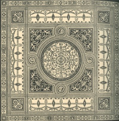 Projekt sufitu, lata 60. XIX w., 1881 r. autorstwa Unbekannt
