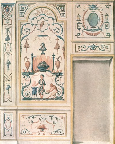 Projekt ściany jadalni, Francja, 1928. autorstwa Unbekannt