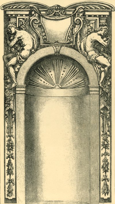 Projekt do dekoracji niszy, koniec XVI w., 1881 r. autorstwa Unbekannt