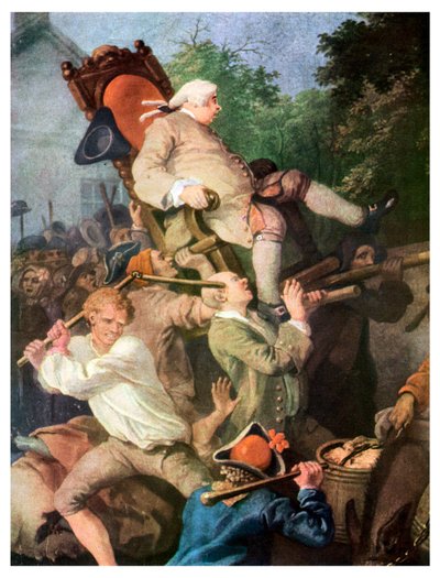 Szczegół z Przewodniczącego członka — William Hogarth, 1755 1956 autorstwa Unbekannt