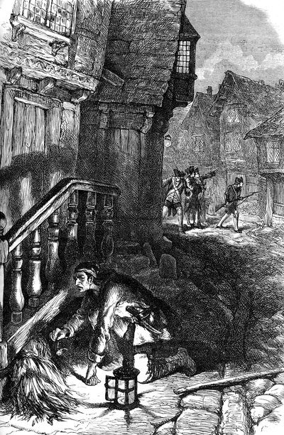 Wykrycie podpalacza, wojna o niepodległość Stanów Zjednoczonych, ok. 1776 r., ok. 1880 r. autorstwa Unbekannt