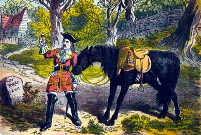 Dick Turpin 1706-1739, angielski rozbójnik i rozbójnik, XIX w. autorstwa Unbekannt