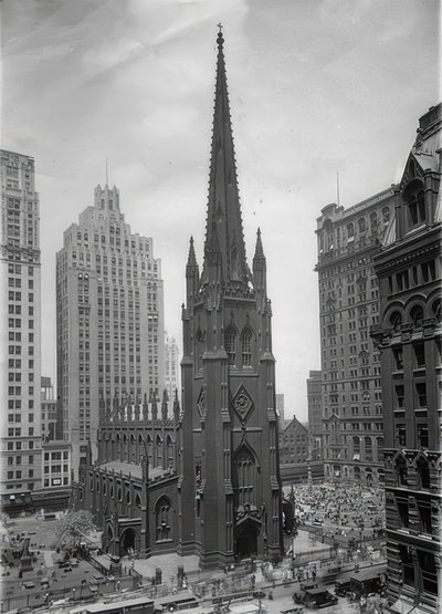 Die Trinity Church w Nowym Jorku. Um 1935 autorstwa Unbekannt