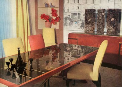 Jadalnia w lakierze sang-de-boeuf, autorstwa Hayesa Marshalla dla Fortnum & Mason Ltd., Londyn, 1937. autorstwa Unbekannt