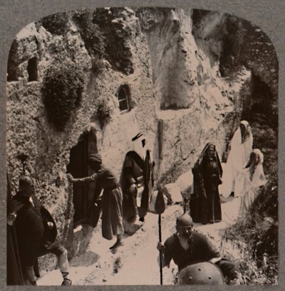 Uczniowie z kobietami, wcześnie przy Grobie Chrystusa, ok. 1900 autorstwa Unbekannt