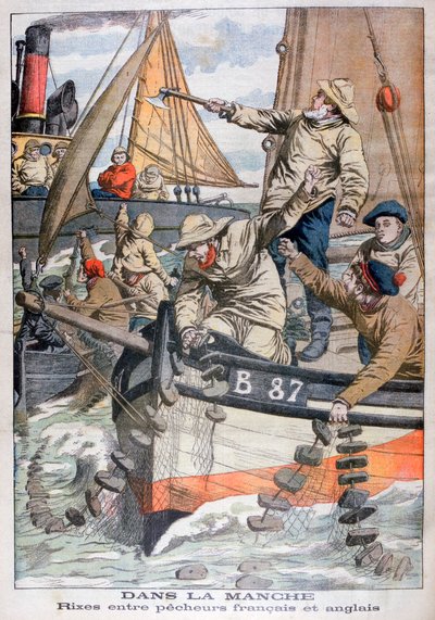 Spór między francuskimi i angielskimi rybakami w Kanale, 1904 autorstwa Unbekannt