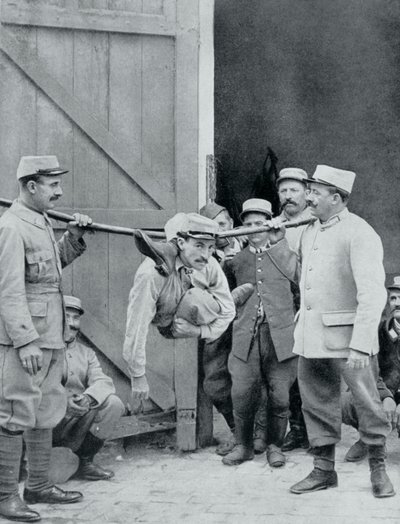 Rozproszenie na froncie, ludzki wąż, Francja, I wojna światowa, 1915 autorstwa Unbekannt