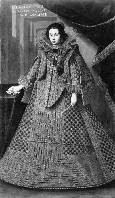 Doña Marianna Print Parravicina ur. 1612, Condesa di Segrate. autorstwa Unbekannt