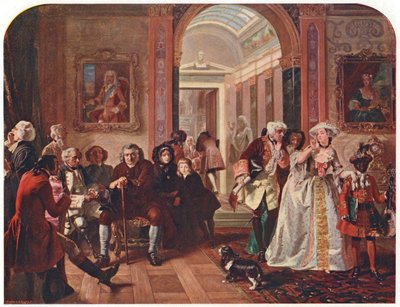 Doktor Johnson w przedpokoju Lorda Chesterfielda, czekając na audiencję, 1748 autorstwa Unbekannt
