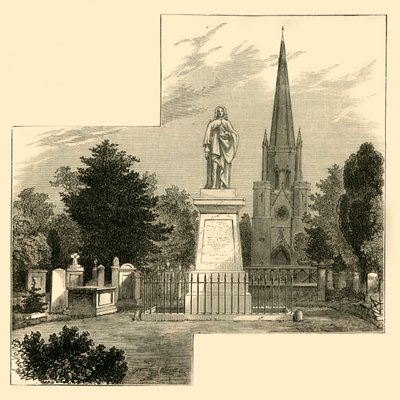 Pomnik dr Wattsa, cmentarz w Abney Park, ok. 1876 r. autorstwa Unbekannt