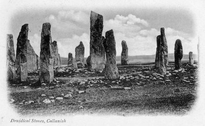 Kamienie Druidical, Callanish, Isle of Lewis, Western Isles, Szkocja, 1902 autorstwa Unbekannt
