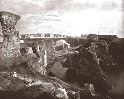 Zamek Dunbar, East Lothian, Szkocja, 1894. autorstwa Unbekannt