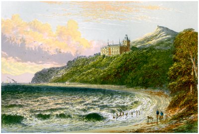 Zamek Dunrobin, Sutherland, Szkocja, dom księcia Sutherland, ok. 1880 r. autorstwa Unbekannt