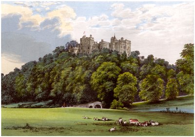 Zamek Dunster, dom rodziny Fownes-Luttrell, Somerset, ok. 1880 autorstwa Unbekannt