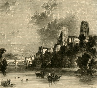 Katedra w Durham z południowego zachodu, 1898. autorstwa Unbekannt