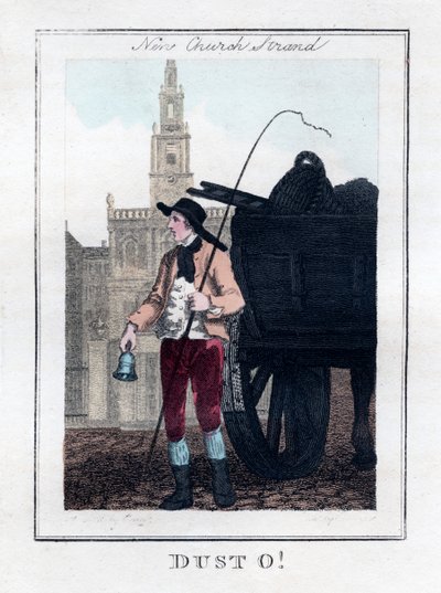 Dust O!, New Church, Strand, Londyn, 1805 autorstwa Unbekannt