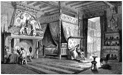 Pokój mieszkalny seigneur z XIV wieku, 1870 autorstwa Unbekannt