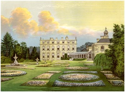 Dytchley House, Oxfordshire, dom wicehrabiego Dillona, ok. 1880 r. autorstwa Unbekannt