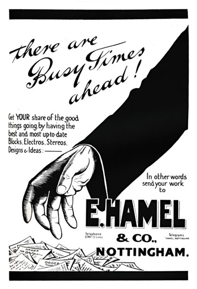 Reklama E. Hamel & Co. - Przed nami pracowity czas!, 1919 autorstwa Unbekannt