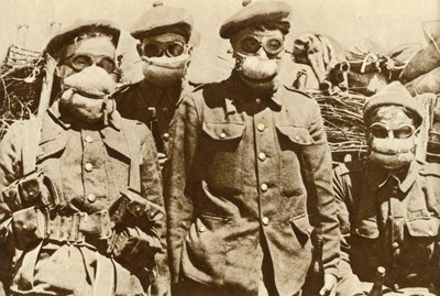 Wczesne maski przeciwgazowe, I wojna światowa, 1915, 1935. autorstwa Unbekannt