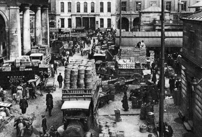 Wczesny poranek w Covent Garden, Londyn, 1926-1927 autorstwa Unbekannt